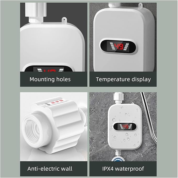 Calentador de agua eléctrico instantáneo de 3500W - additional image 7