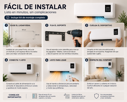 Mini aire acondicionado portátil 2 en 1 Sunrefresh