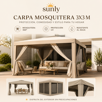Carpa con mosquitera 360º y protección UV Suntent