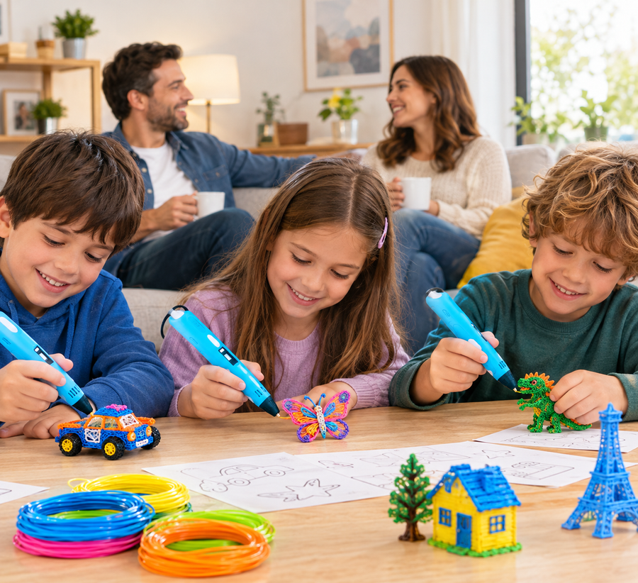 Creación hecha con un bolígrafo 3D