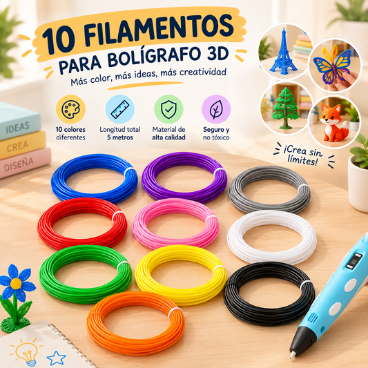Pack de 10 filamentos SunPen