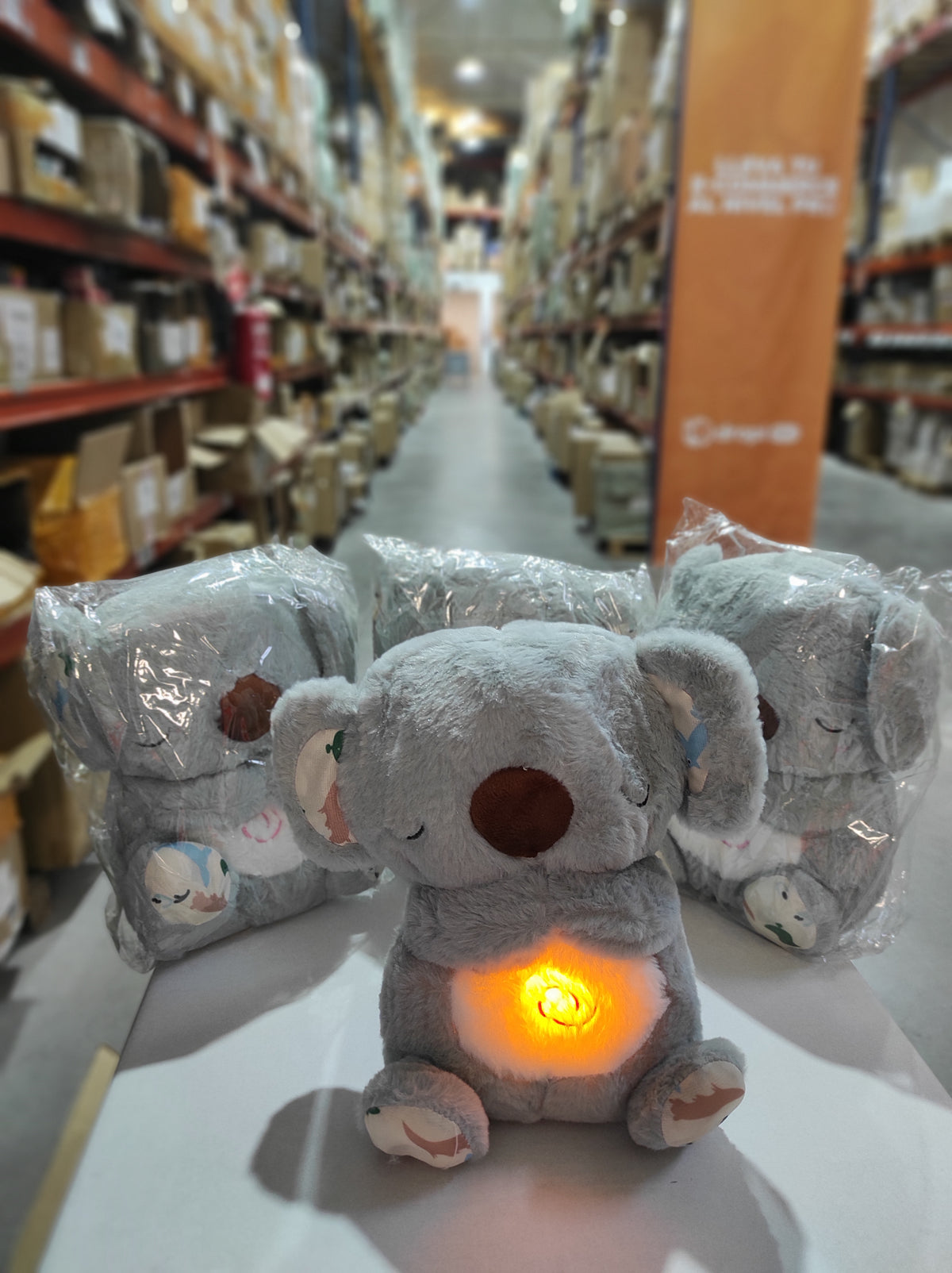 Peluche relajante para bebé que simula respiración (Koala gris) - additional image 3
