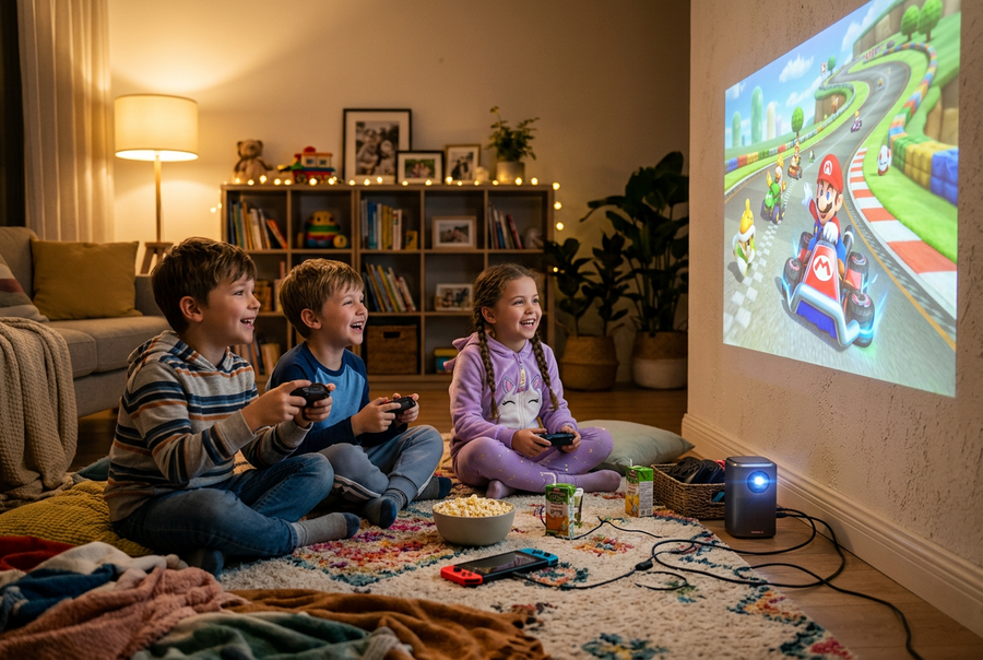 Videojuegos en pantalla gigante